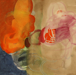 #G04/14, Aquarell, 2014, 40 x 40 cm
